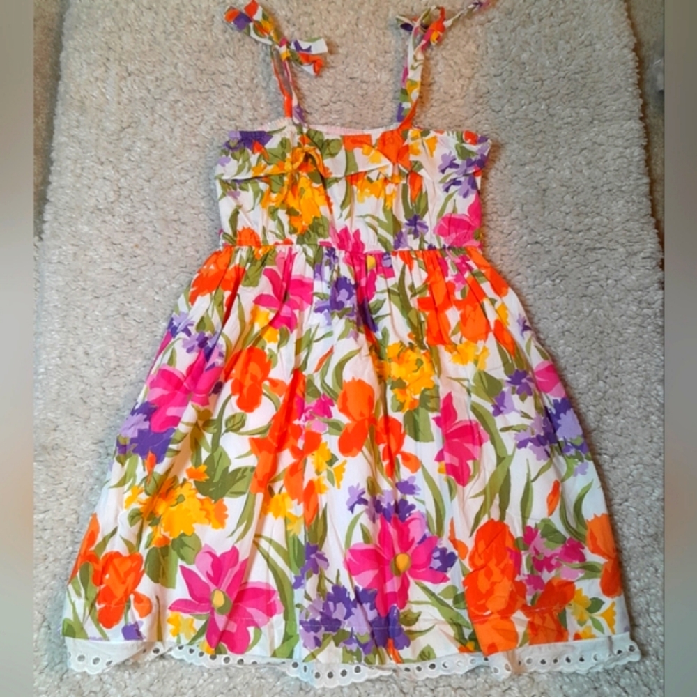 JANIE & JACK Tropical Floral Sun Dress size 5